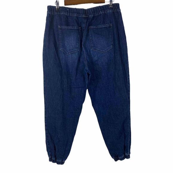 Loft High-Rise Denim Jogger size Large - Picture 2 of 7